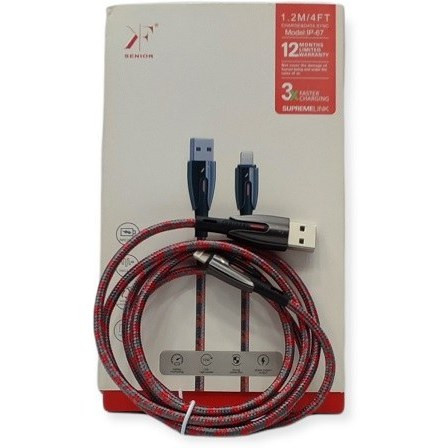 کابل شارژ لایتنینگ کی اف سنیور مدل KF SENIOR iP-67