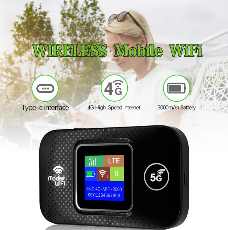 مودم سیمکارت خور بی سیم قابل حمل 4G/5G LTE مدل MF68E PRO