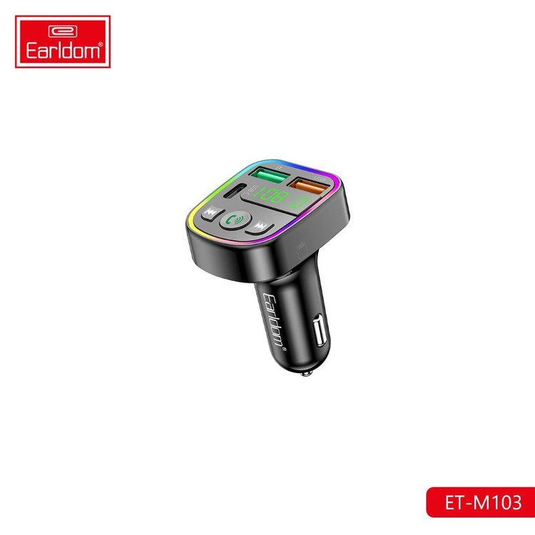 شارژر فندکی + FM Player بلوتوثی Earldom ET-M103