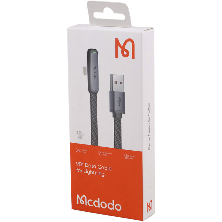 کابل آیفونی فست شارژ Mcdodo CA-2790 3A 1.2m یکسر L