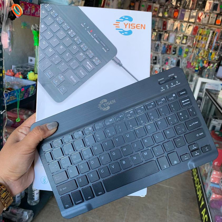 کیبورد بیسیم شارژی بلوتوثی Yisen KB030