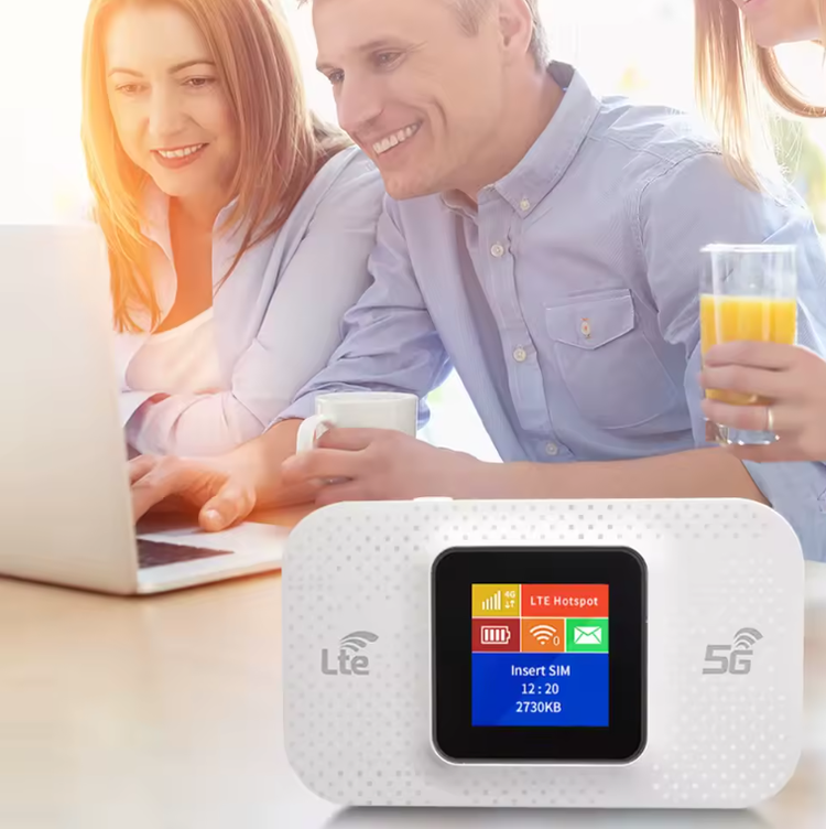 مودم سیمکارت خور بی سیم قابل حمل 4G/5G LTE مدل E5577-LCD