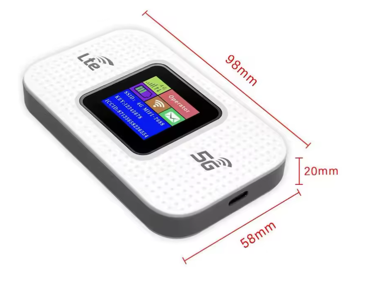 مودم سیمکارت خور بی سیم قابل حمل 4G/5G LTE مدل E5577-LCD