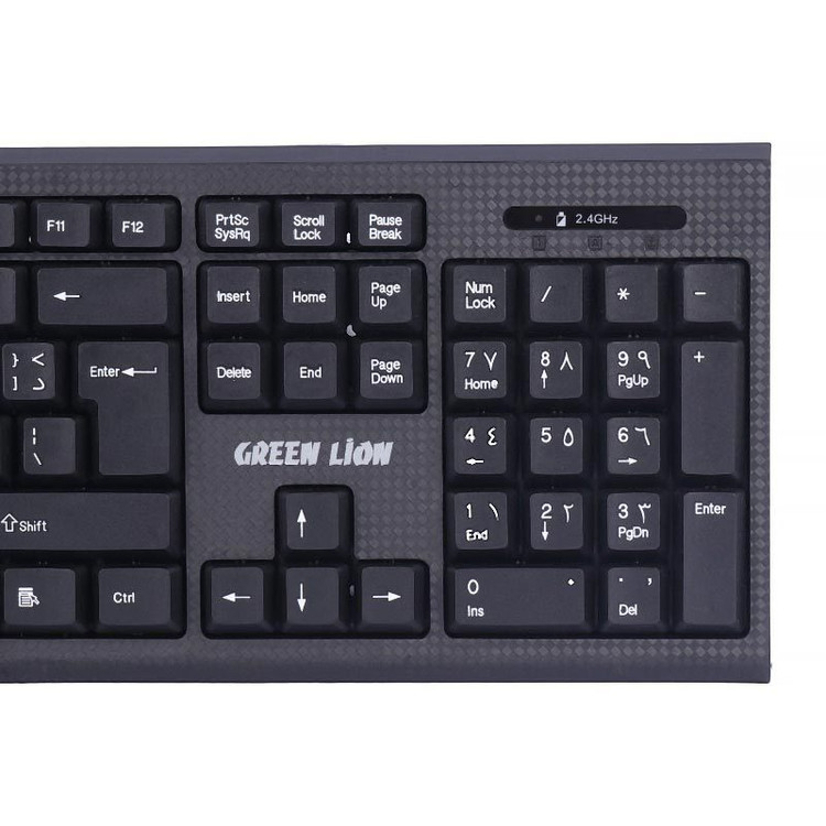 کیبورد و موس بی سیم گرین لاین GNWS24GKEYM