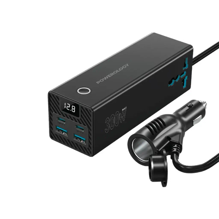 اینورتر خودرو 300 واتی Powerology PWCUQC038