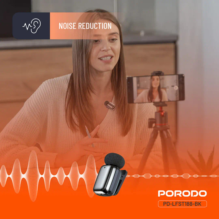 میکروفون یقه ای بی سیم لایتنینگ PRODO PD-LFST189 Lavalier