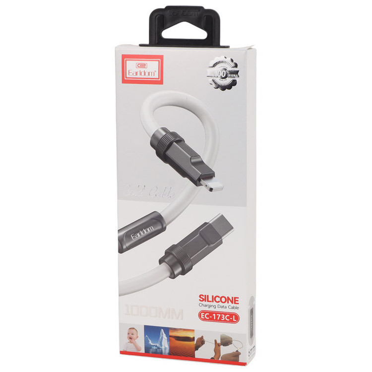 کابل فست شارژ تایپ سی به لایتنینگ Earldom EC-173C-L 1m 3A