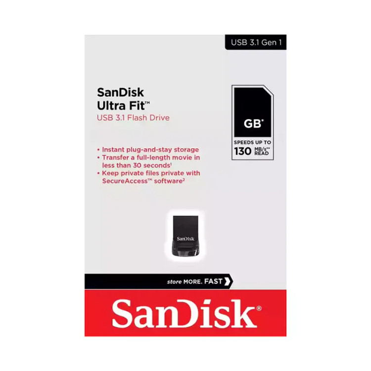 فلش 256 گیگ سن دیسک Sandisk Ultra Fit USB3.2