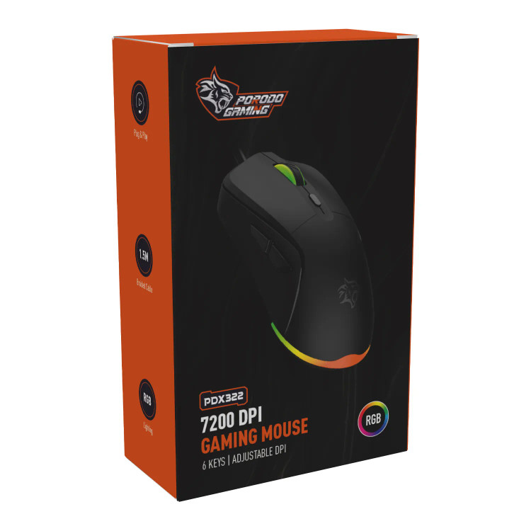 موس گیمینگ باسیم Porodo PDX322