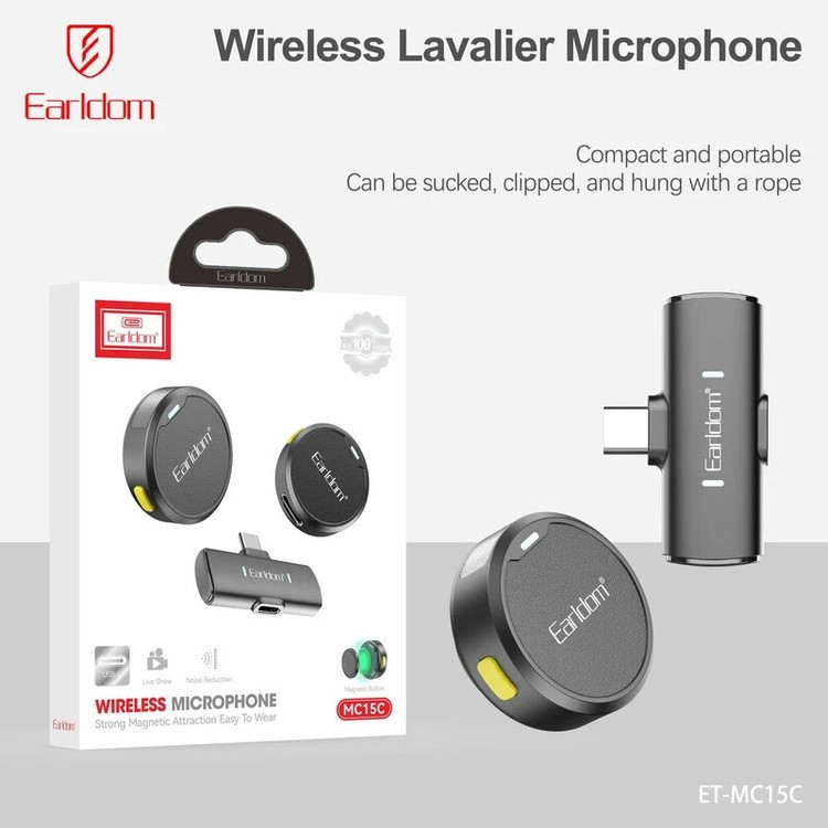 میکروفون یقه ای بی سیم Earldom MC15C