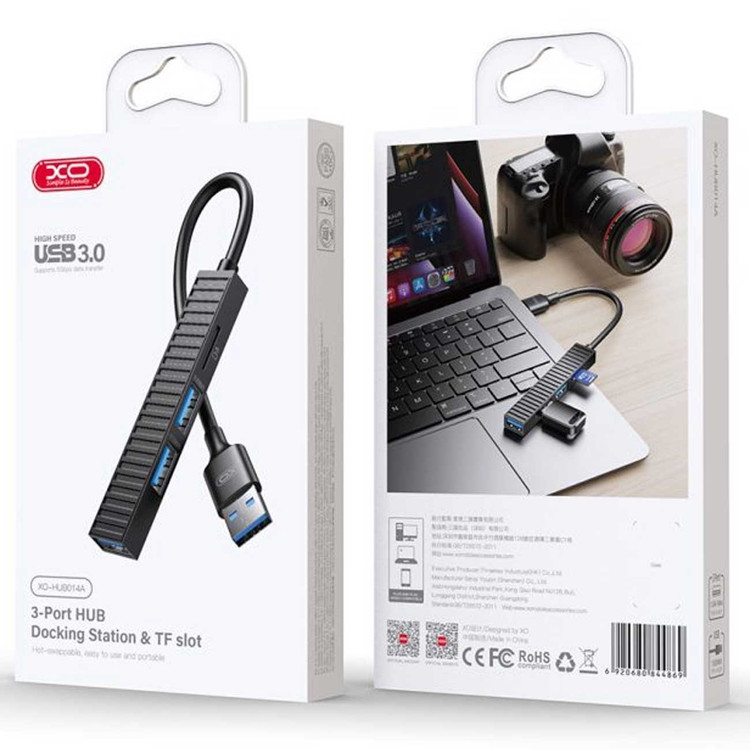 هاب 4 پورت USB 3.0 ایکس او XO-HUB014A