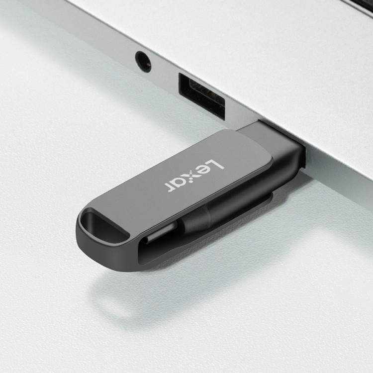 فلش 64 گیگ لکسار Lexar JumpDrive D400 OTG Type-C USB3.1