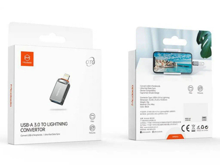 تبدیل USB3.0 OTG به لایتنینگ مک دودو OT-8600