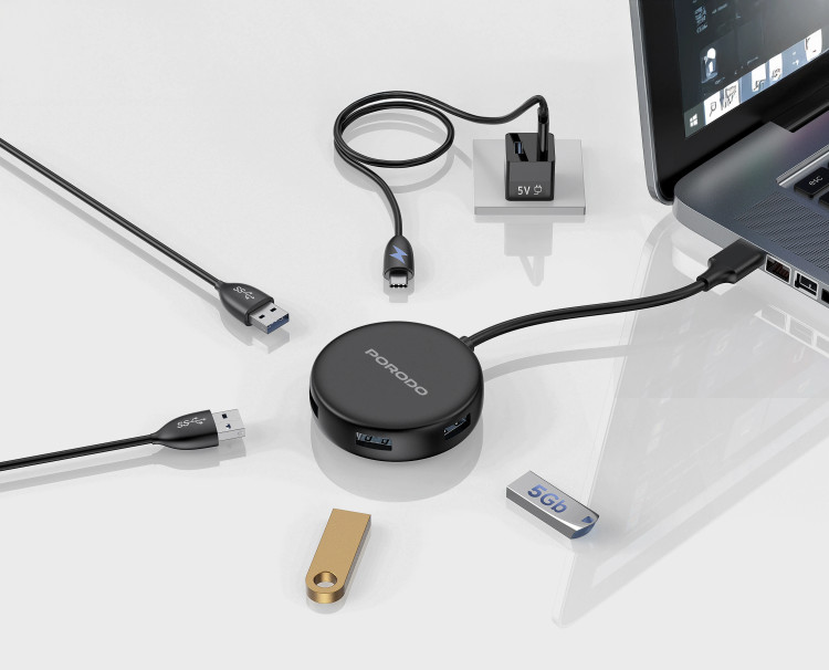 هاب 5 پورت Porodo PD51CHB USB 3.0