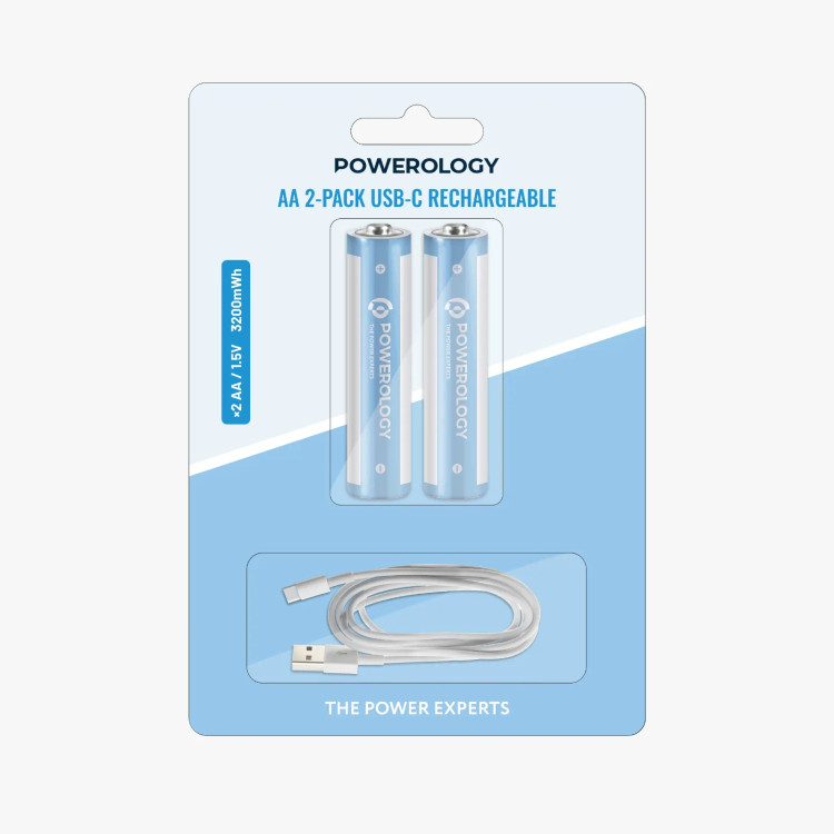 باتری دوتایی قلمی قابل شارژ Powerology PWAA322