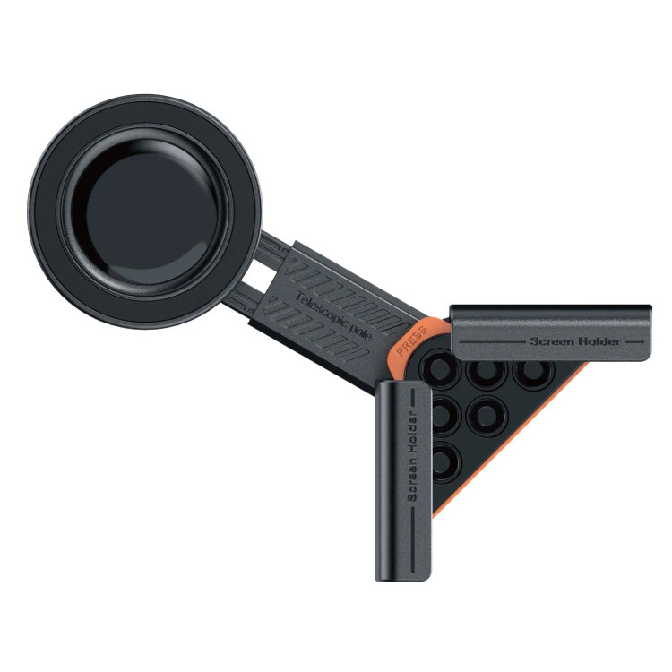 نگهدارنده گوشی بغل مانیتور ماشین و لپتاپ مگ سیف Porodo Clavomag PDRLX16BK 360°