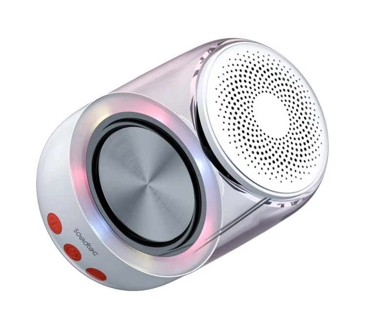 اسپیکر بلوتوث Porodo Soundtec Crystal-Glow PDSTC7WH
