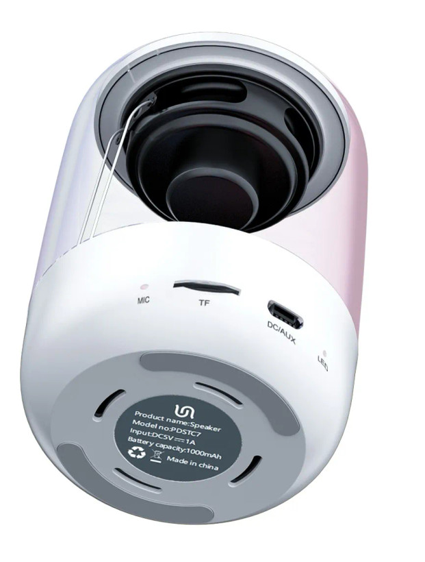 اسپیکر بلوتوث Porodo Soundtec Crystal-Glow PDSTC7WH