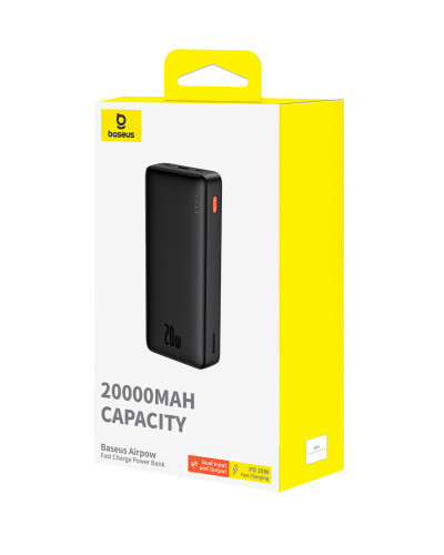 پاور بانک فست شارژ 20000 باسئوس Baseus Airpow PPAP20K DZ-JD1 PPQD010002 QC3 PD 20W