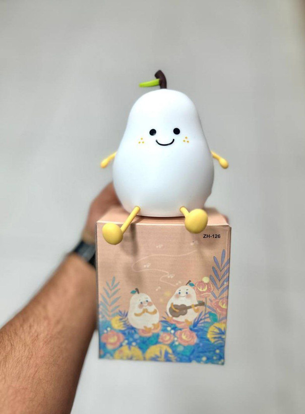 چراغ خواب سیلیکونی طرح گلابی