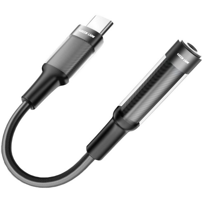 تبدیل USB-C به AUX 3.5mm گرین لاین Earphone Adapter (12cm)