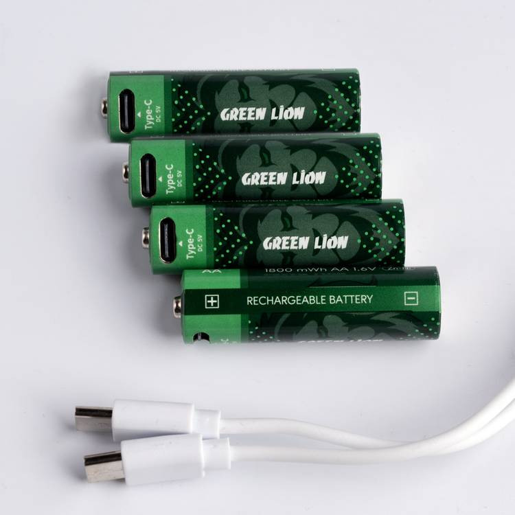باتری چهارتایی قلمی شارژی Green Lion GNRGBAA AA 1800mWh