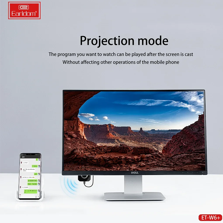 دانگل HDMI ارلدام ET-W6+ 4K