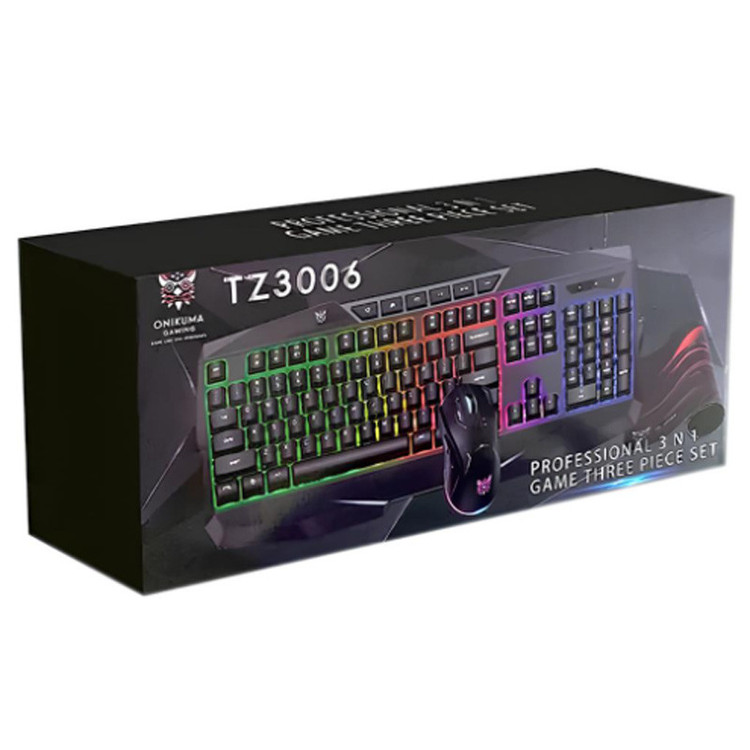 کیت کیبورد و موس و موس پد گیمینگ Onikuma TZ3006