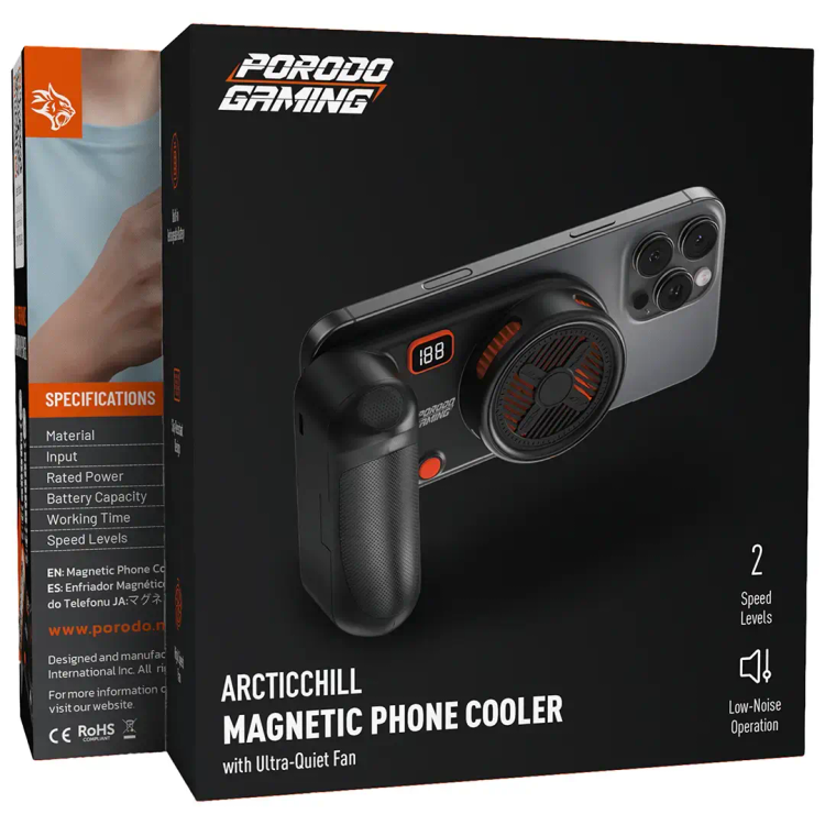 خنککننده رادیاتوری مغناطیسی گوشی Porodo Gaming Arcticchill PDXMPC