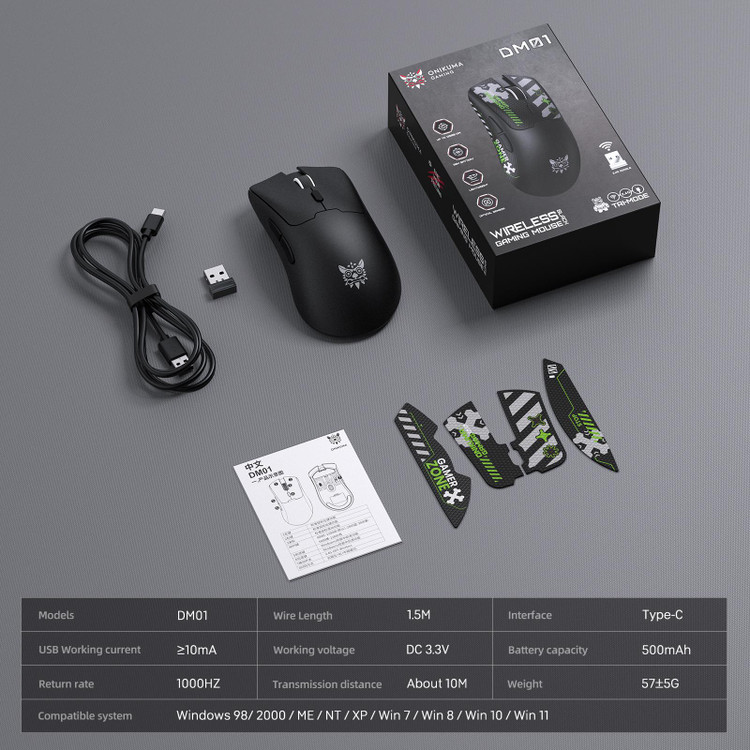 موس گیمینگ سه حالته ONIKUMA DM01