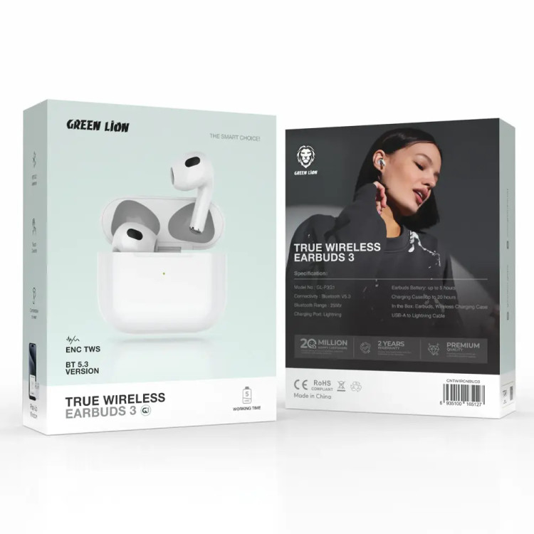 هندزفری بلوتوثی گرین لاین Earbuds 3 GL-P3G1 GNTWIRGNBUD3