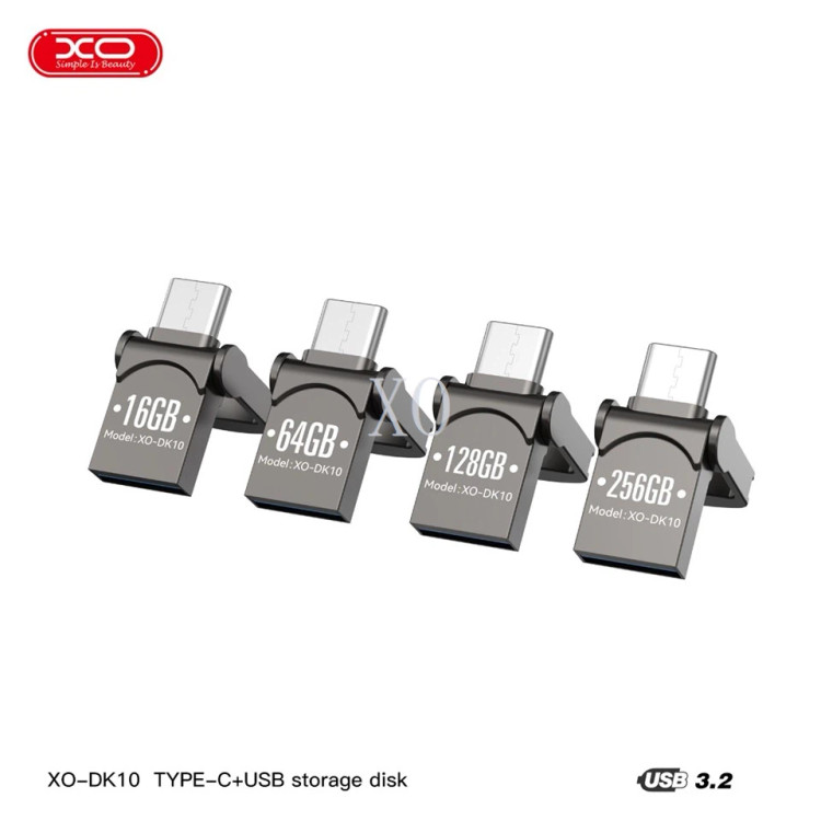فلش 32 گیگ ایکس او XO-DK-10 OTG Type-C USB3.2