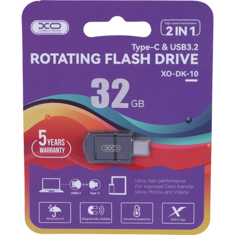 فلش 32 گیگ ایکس او XO-DK-10 OTG Type-C USB3.2