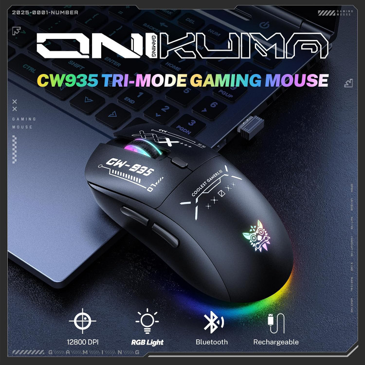 موس گیمینگ سه حالته Onikuma CW935