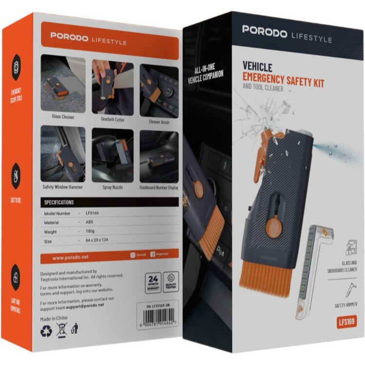 کیف ایمنی و اضطراری خودرو Porodo Lifestyle PD-LFST169