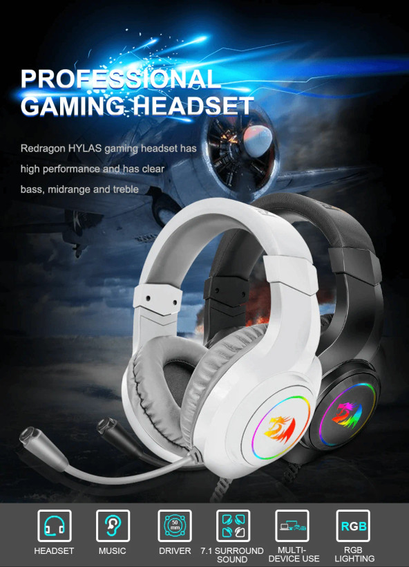 هدست گیمینگ ردراگون Hylas H260