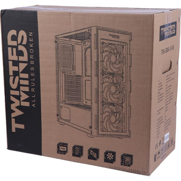 کیس کامپیوتر تویستد مایندز Titan Glass TM-GM-III-B