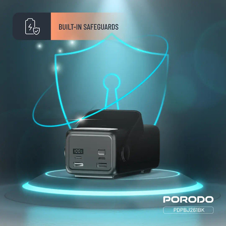 پاوربانک و چراغ قوه ۳۰۰۰۰ میلیآمپر ساعتی Porodo Lara PDPBJ261