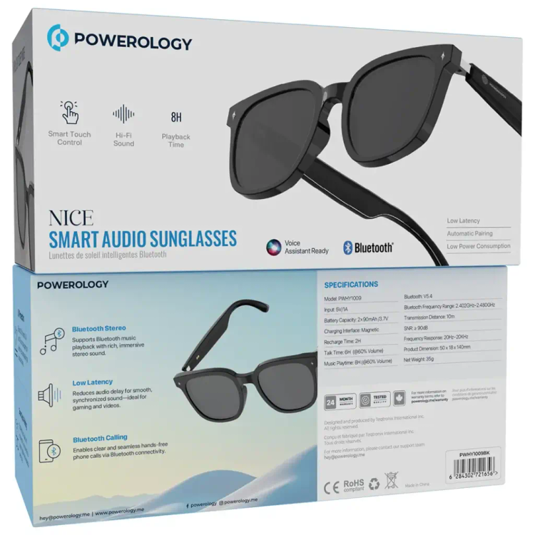 عینک هوشمند صوتی Powerology Nice