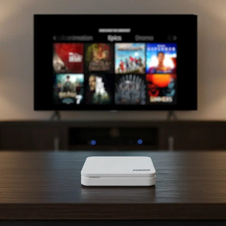 اندروید باکس Porodo Echobox PDH96MAX with 4K Ultra HD Streaming