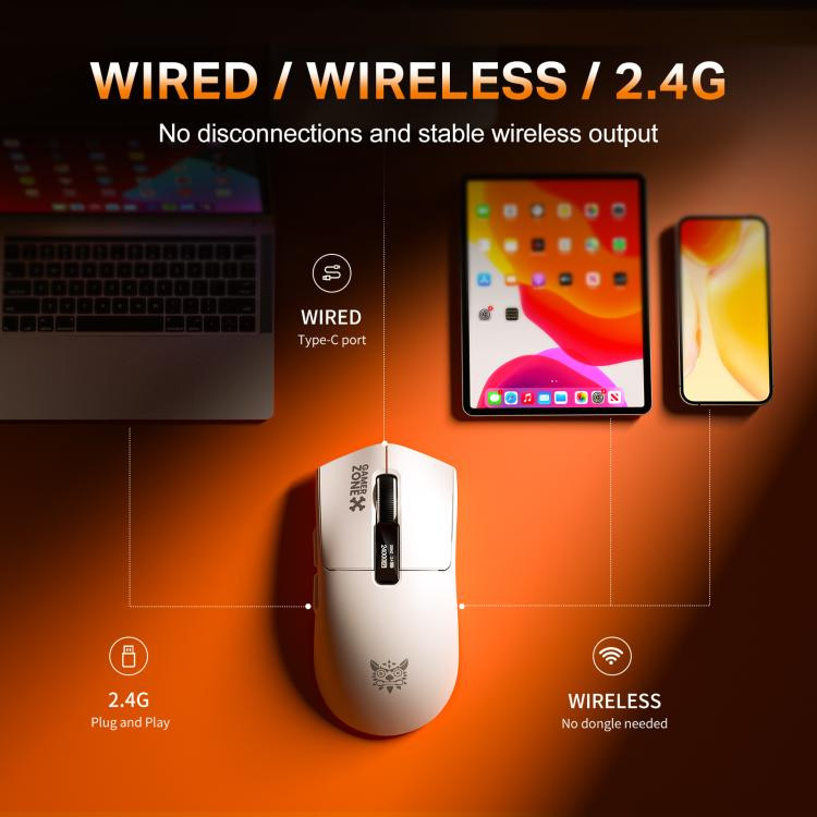 موس گیمینگ سه حالته با نمایشگر Onikuma DM10