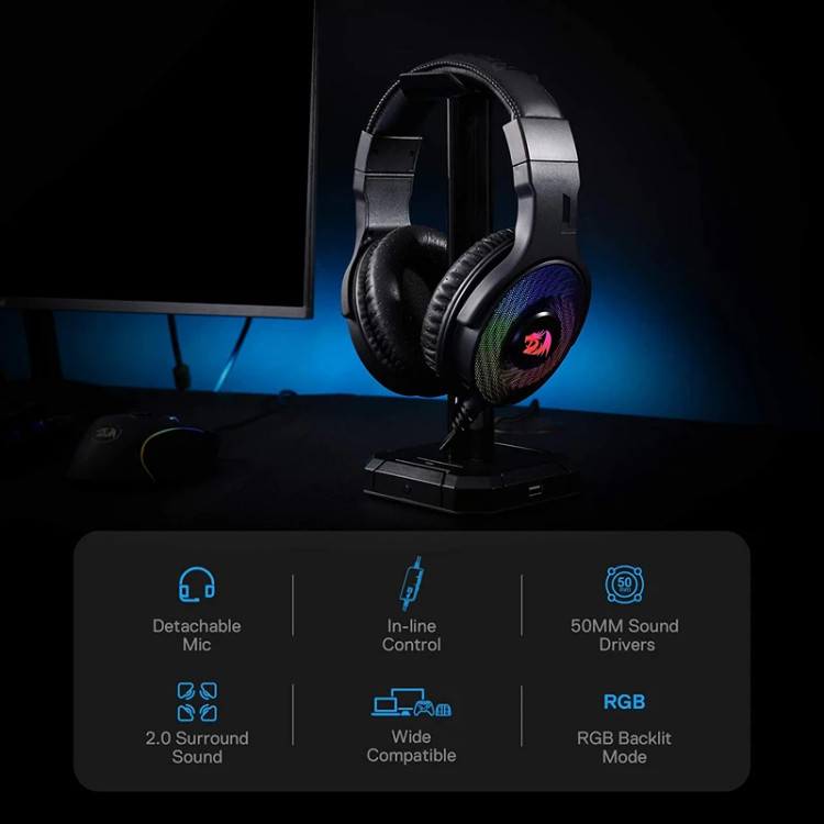 هدست گیمینگ 7.1 کانال Redragon H360 Pandora